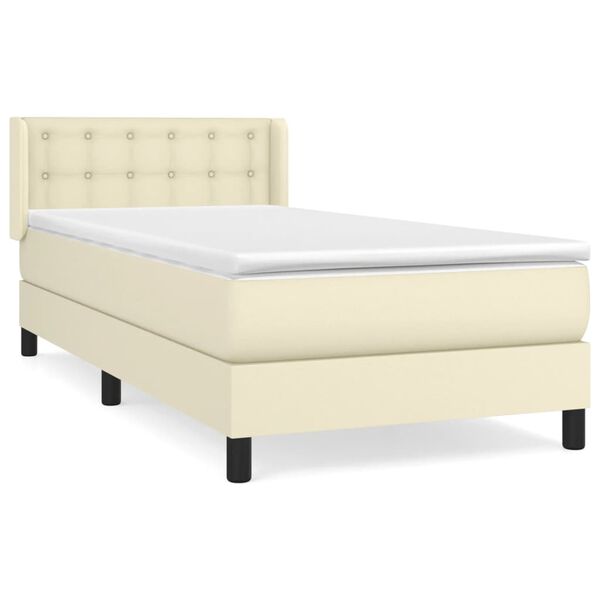 vidaXL &Kappa;&rho;&epsilon;&beta;ά&tau;&iota; Boxspring &mu;&epsilon; &Sigma;&tau;&rho;ώ&mu;&alpha; &Kappa;&rho;&epsilon;&mu; 90x200 &epsilon;&kappa;. &alpha;&pi;ό &Sigma;&upsilon;&nu;&theta;&epsilon;&tau;&iota;&kappa;ό &Delta;έ&rho;&mu;&alpha;