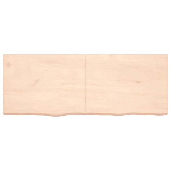 vidaXL Πάγκος Μπάνιου 160x60x(2-6) εκ. από Ακατέργαστο Μασίφ Ξύλο