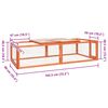 vidaXL Κλουβί Κουνελιών 183 x 90 x 46,5 εκ. από Μασίφ Ξύλο Ελάτης