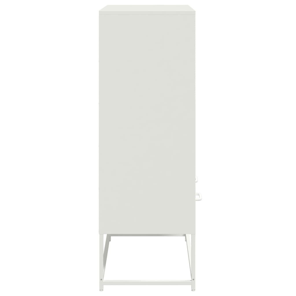 vidaXL Ντουλάπι Λευκό 68x39x111,5 εκ. από Χάλυβα