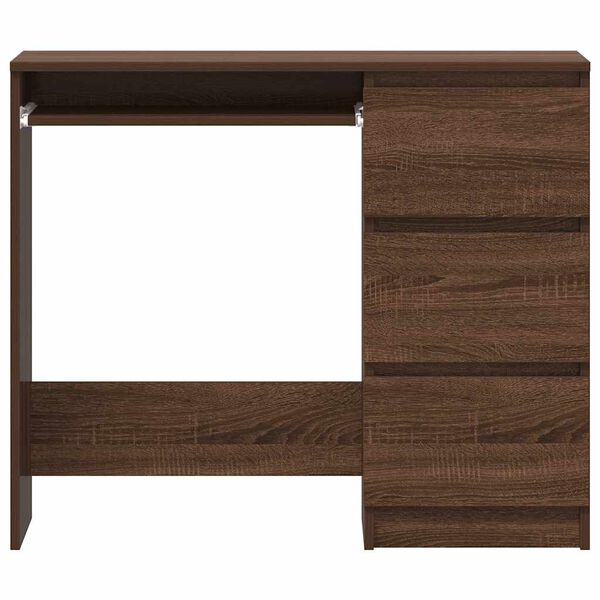 vidaXL Γραφείο Καφέ Δρυς 90 x 45 x 76 εκ. από Επεξεργασμένο Ξύλο