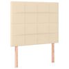 vidaXL Κρεβάτι Boxspring με Στρώμα Κρεμ 80 x 200 εκ. Υφασμάτινο