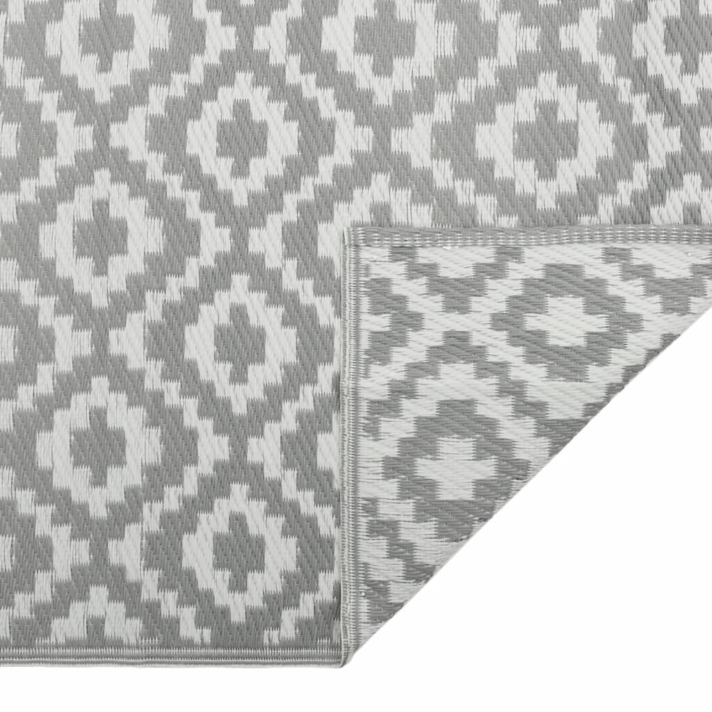vidaXL Χαλί εξωτερικού χώρου ARAKIL γκρι 120x180 cm PP