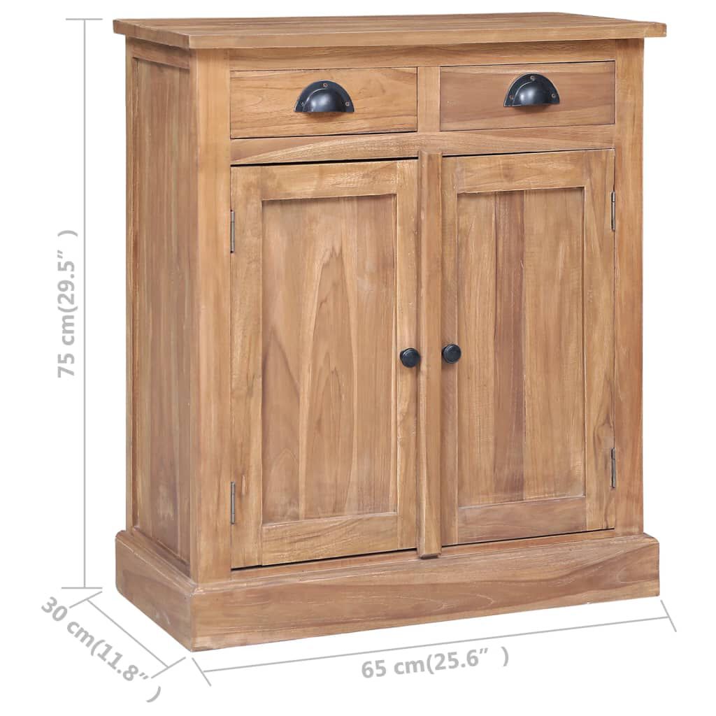 vidaXL Βοηθητικό Ντουλάπι 65 x 30 x 75 εκ. από Μασίφ Ξύλο Teak