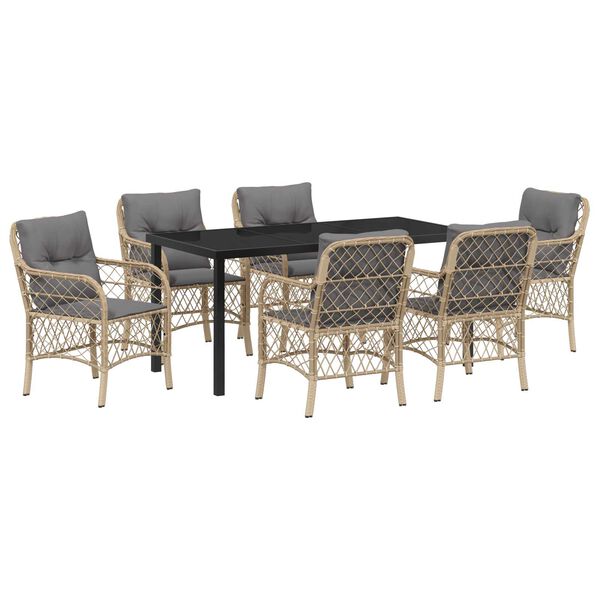 vidaXL &Sigma;έ&tau; &phi;&alpha;&gamma;&eta;&tau;&omicron;ύ &gamma;&iota;&alpha; &kappa;ή&pi;&omicron; &mu;&epsilon; &mu;&alpha;&xi;&iota;&lambda;ά&rho;&iota; 7 pcs &Mu;&pi;&epsilon;&zeta; &sigma;&upsilon;&nu;&theta;&epsilon;&tau;&iota;&kappa;ό &rho;&alpha;&tau;ά&nu;