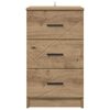 vidaXL Κομοδίνο artisan δρυς 38 x 38 x 66 εκ Επεξεργασμένο ξύλο