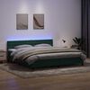 vidaXL &Kappa;&rho;&epsilon;&beta;ά&tau;&iota; Boxspring &mu;&epsilon; &Sigma;&tau;&rho;ώ&mu;&alpha; & LED &Sigma;&kappa;&omicron;ύ&rho;&omicron; &Pi;&rho;ά&sigma;&iota;&nu;&omicron; 180x210&epsilon;&kappa;. &Beta;&epsilon;&lambda;&omicron;ύ&delta;&iota;&nu;&omicron;