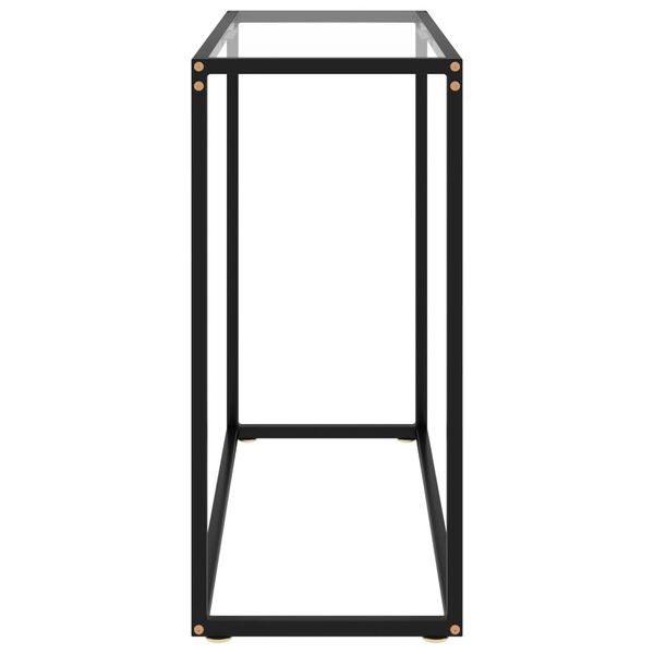 vidaXL Τραπέζι Κονσόλα Διαφανές 80 x 35 x 75 εκ. από Ψημένο Γυαλί