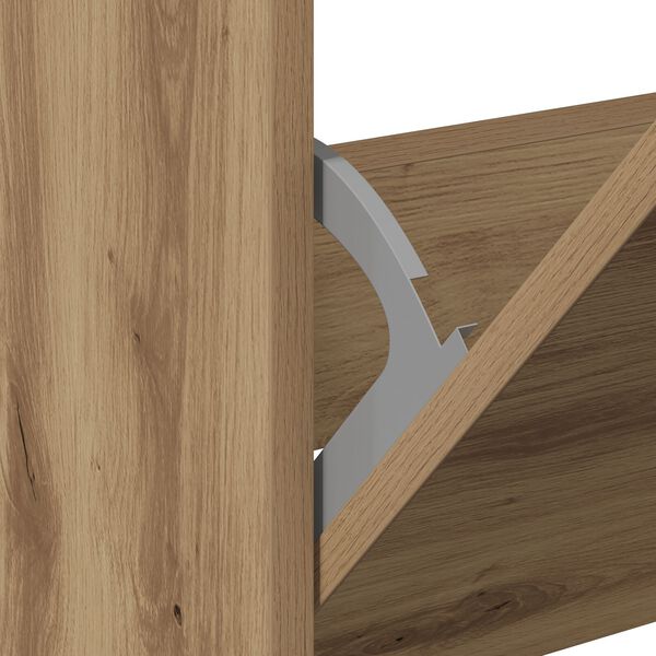 vidaXL Ντουλάπα Παπουτσιών Καρυδιά 80x21x125,5 εκ Επεξεργασμένο Ξύλο