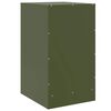 vidaXL Κομοδίνο Πράσινο Λαδί 34,5x39x62 εκ. από Χάλυβα