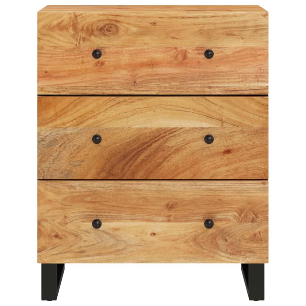 vidaXL Ντουλάπια 2 Τεμ. 60 x 33 x 75 εκ. από Μασίφ Ξύλο Ακακίας