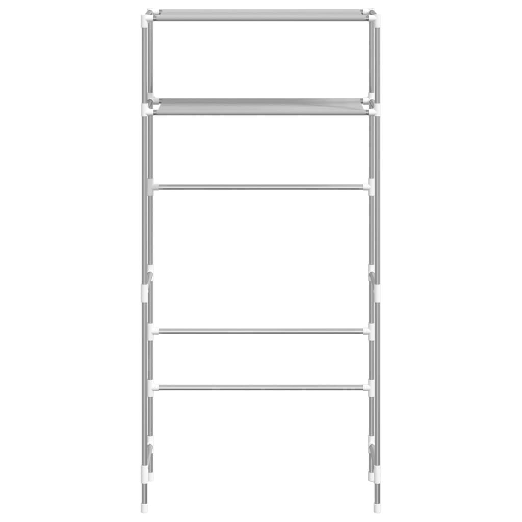 vidaXL Ραφιέρα 2 Επιπέδων για Πλυντήριο Γκρι 69x28x143 εκ. από Σίδερο