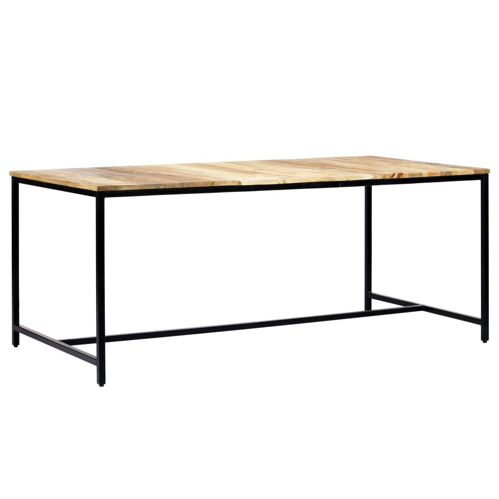 vidaXL Τραπεζαρία 180 x 90 x 75 εκ. από Μασίφ Ακατέργαστο Ξύλο Μάνγκο