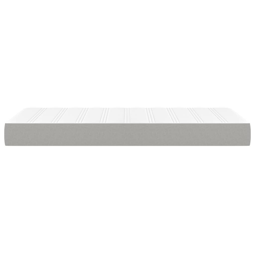 vidaXL Στρώμα με Pocket Springs Ανοιχτό Γκρι 120x190x20 εκ. Υφασμάτινο