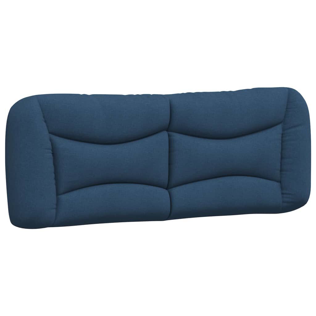 vidaXL Πλαίσιο κρεβατιού χωρίς στρώμα μπλε 120x200cm ύφασμα