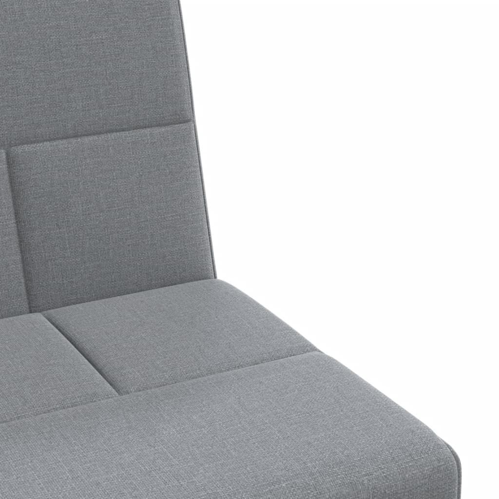 vidaXL Καναπές Κρεβάτι Γωνιακός Αν. Γκρι 255x140x70 εκ. Υφασμάτινος