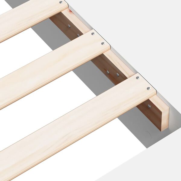 vidaXL Πλαίσιο Κρεβατιού Λευκό 140 x 200 εκ. Επεξεργ. Ξύλο
