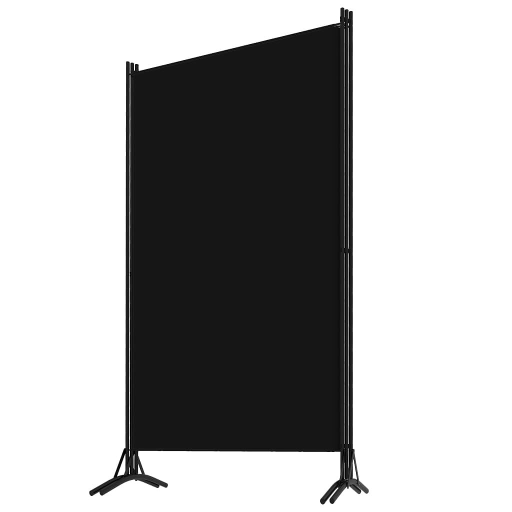 vidaXL Διαχωριστικό Δωματίου με 3 Πάνελ Μαύρο 260 x 180 εκ.
