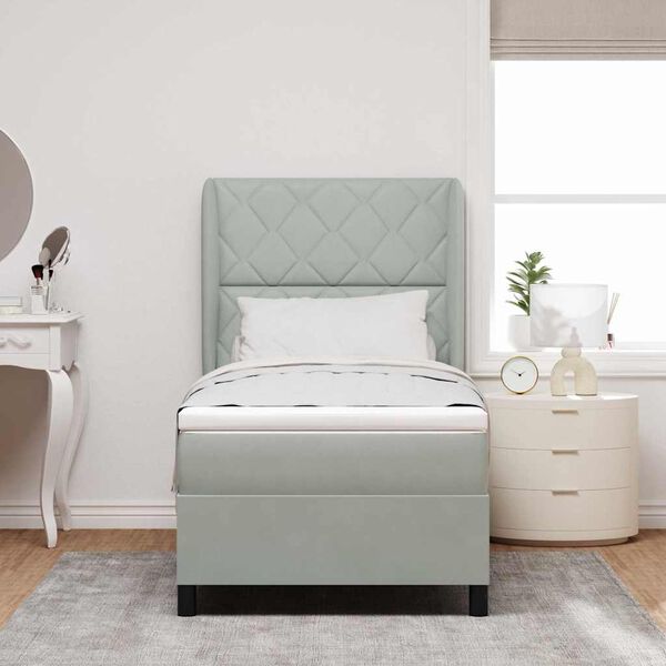 vidaXL &Kappa;&rho;&epsilon;&beta;ά&tau;&iota; &mu;&epsilon; &epsilon;&lambda;&alpha;&tau;ή&rho;&iota;&alpha; &Alpha;&nu;&omicron;&iota;&chi;&tau;ό &gamma;&kappa;&rho;&iota; 190 x 90 cm &Pi;&omicron;&lambda;&upsilon;&epsilon;&sigma;&tau;έ&rho;&alpha;&sigmaf;