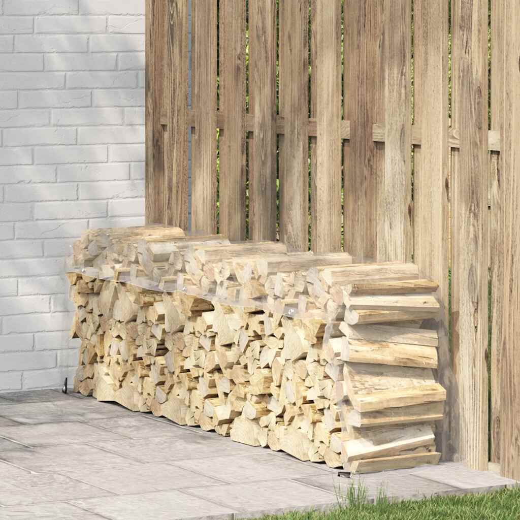 vidaXL Σαφής μουσαμάς με οπές 1x4 m PVC