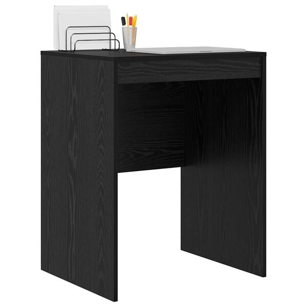 vidaXL Γραφείο Μαύρη δρυς 60 x 50 x 76 εκ. Επεξεργασμένο ξύλο
