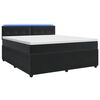 vidaXL &Kappa;&rho;&epsilon;&beta;ά&tau;&iota; box spring &mu;&epsilon; &sigma;&tau;&rho;ώ&mu;&alpha; &Mu;&alpha;ύ&rho;&omicron; 140 x 190 cm &Beta;&epsilon;&lambda;&omicron;ύ&delta;&omicron;