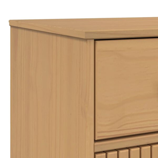 vidaXL Μπουφές OLDEN Καφέ 114 x 43 x 73,5 εκ. από Μασίφ Ξύλο Πεύκου