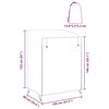 vidaXL Κάλυμμα για κούνια εξωτερικού χώρου 120 x 90 x 155 εκ.