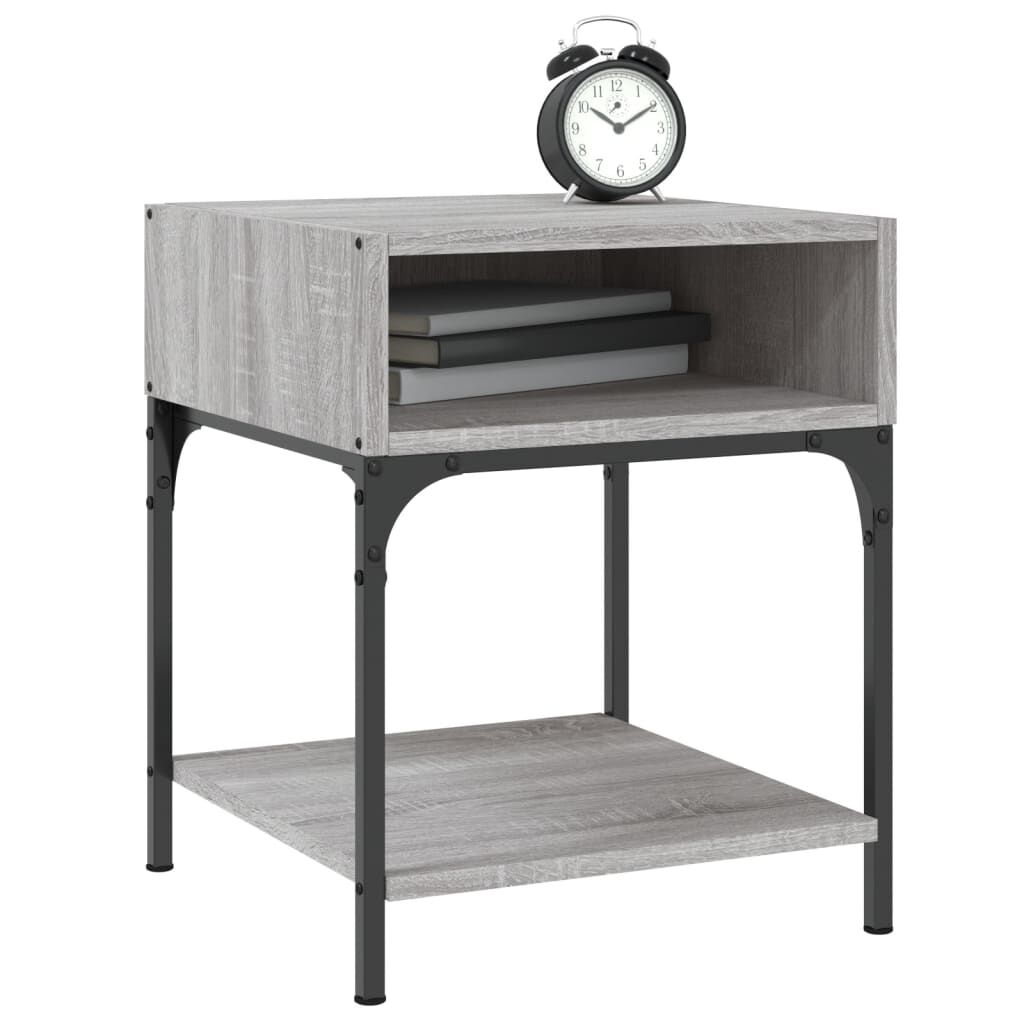 vidaXL Κομοδίνο Γκρι Sonoma 40x41x50 εκ. από Επεξεργασμένο Ξύλο