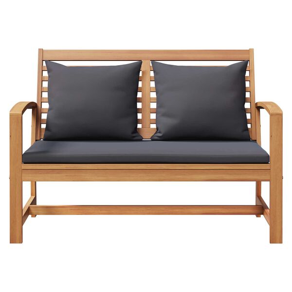 vidaXL Σετ Καναπέ Κήπου 2 pcs Καστανό Μασίφ ξύλο teak