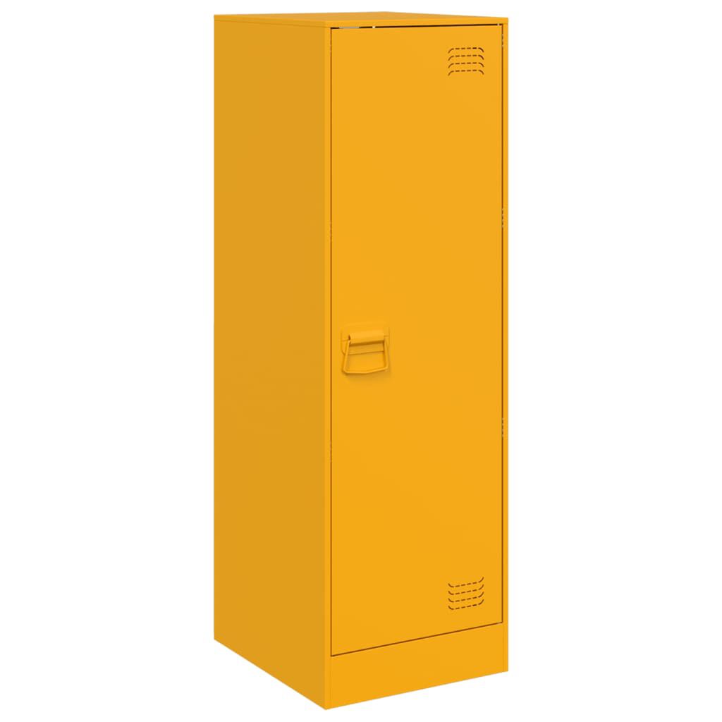 vidaXL Ντουλάπι Μουσταρδί 34,5x39x107 εκ. από Ατσάλι
