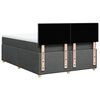 vidaXL Κρεβάτι Boxspring με Στρώμα Σκούρο Γκρι 140x200 εκ Υφασμάτινο