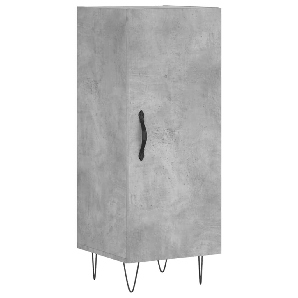 vidaXL Ντουλάπι Γκρι Σκυροδέματος 34,5x34x90 εκ. Επεξεργασμένο Ξύλο
