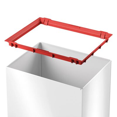 Hailo Κάδος Απορριμάτων Big-Box Swing Λευκός XL / 52 Λίτρα 0860-231