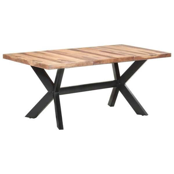 vidaXL Τραπεζαρία 180 x 90 x 75 εκ. Μασίφ Ξύλο & Μελί Φινίρισμα