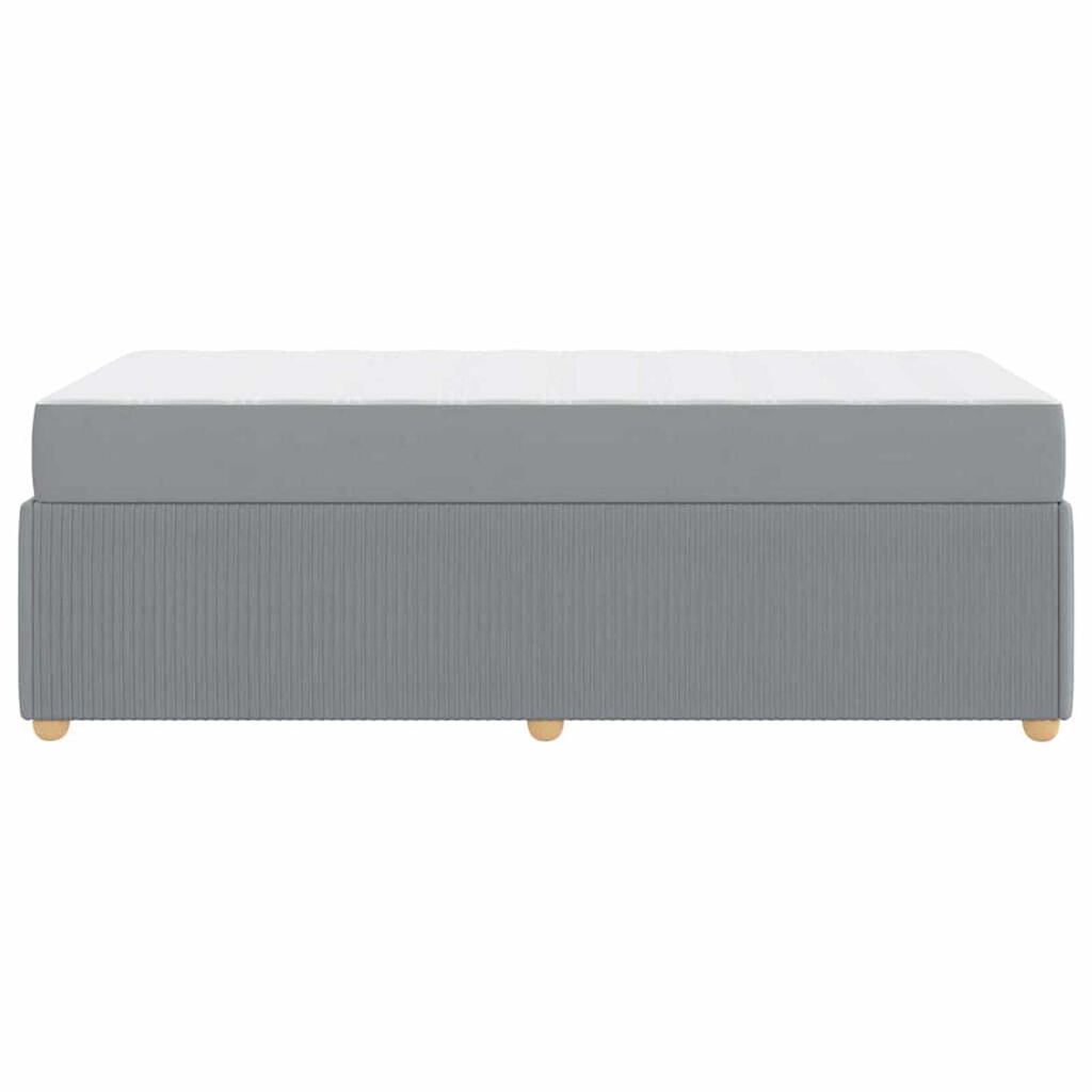 vidaXL Σκελετός Κρεβατιού Άλλο Ανοιχτό γκρι 80 x 200 cm ύφασμα