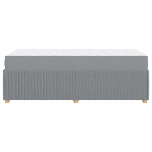 vidaXL Σκελετός Κρεβατιού Άλλο Ανοιχτό γκρι 80 x 200 cm ύφασμα