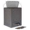 vidaXL Κομποστοποιητές 2 τεμ. Καφέ 60x60x83 εκ. 600 L Πλαστικό Ρατάν