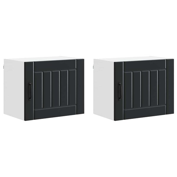 vidaXL &Nu;&tau;&omicron;&upsilon;&lambda;ά&pi;&alpha; &Kappa;&omicron;&upsilon;&zeta;ί&nu;&alpha;&sigmaf; Lucca 2 pcs &Mu;&alpha;ύ&rho;&omicron; 50 x 31 x 40 &epsilon;&kappa;.