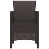 vidaXL Καρέκλα Κήπου 4 pcs Καφέ 53 x 49 x 85 εκ. PP