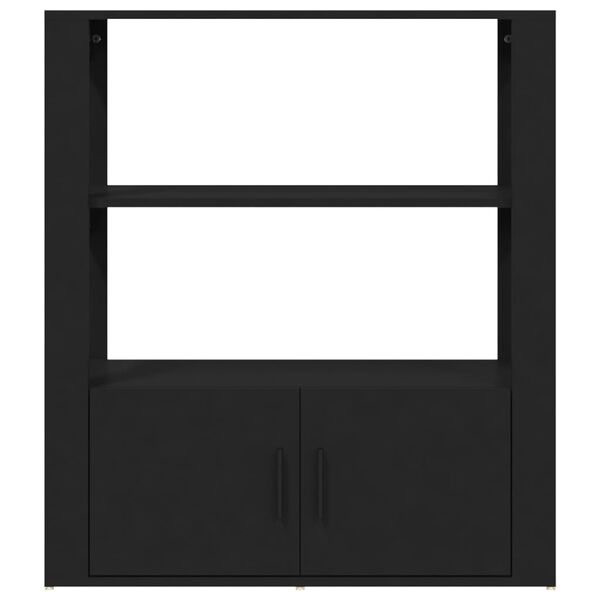 vidaXL Ντουλάπι Μαύρο 80 x 30 x 90 εκ. από Επεξεργασμένο Ξύλο