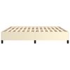 vidaXL Πλαίσιο Κρεβατιού Κρεμ 160x200 εκ. από Συνθετικό Δέρμα