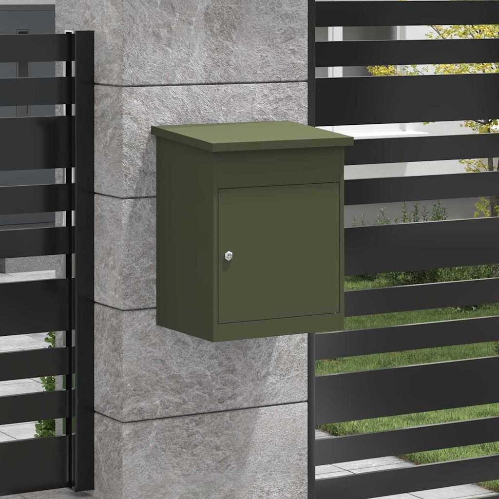 vidaXL Θυρίδα Πακέτων Λαδί 44 x 35 x 59 εκατοστά Ατσάλι