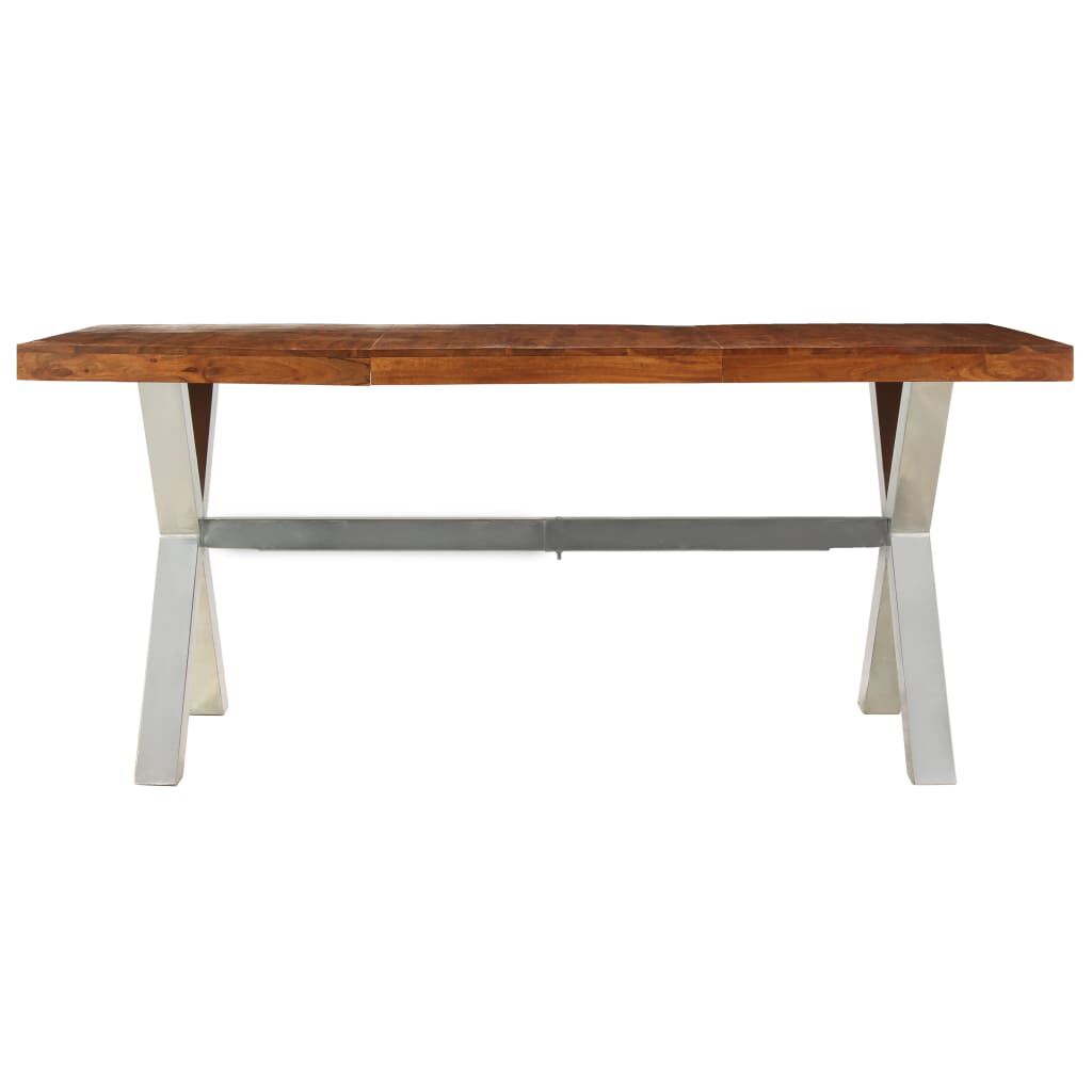 vidaXL Τραπεζαρία 180 x 90 x 76 εκ. Μασίφ Ξύλο