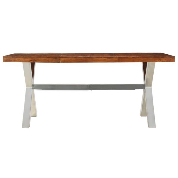 vidaXL Τραπεζαρία 180 x 90 x 76 εκ. Μασίφ Ξύλο