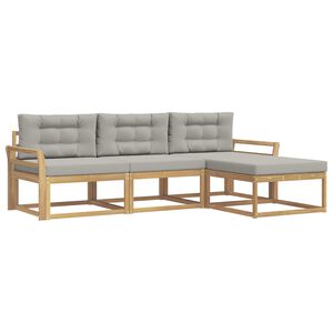 vidaXL &Sigma;&epsilon;&iota;&rho;ά &Kappa;&alpha;&nu;&alpha;&pi;έ &Epsilon;&xi;&omega;&tau;&epsilon;&rho;&iota;&kappa;&omicron;ύ 4 pcs &Lambda;&epsilon;&upsilon;&kappa;ό &kappa;&alpha;&iota; &Alpha;&nu;&omicron;&iota;&chi;&tau;ό &Gamma;&kappa;&rho;&iota;