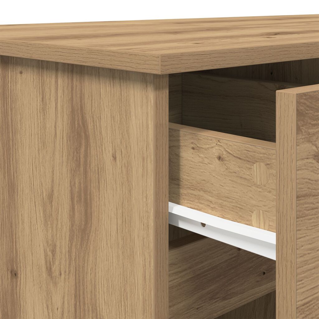 vidaXL Γραφείο Artisan Oak 140x49x76 εκ. Επεξεργασμένο ξύλο
