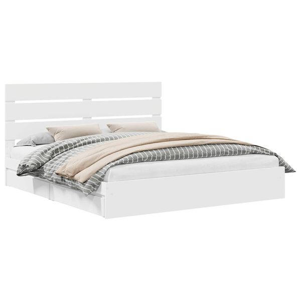 vidaXL &Kappa;&rho;&epsilon;&beta;ά&tau;&iota; &Alpha;&pi;&omicron;&theta;ή&kappa;&eta;&sigmaf; &Lambda;&epsilon;&upsilon;&kappa;ό 180 x 200 cm &Epsilon;&pi;&epsilon;&xi;&epsilon;&rho;&gamma;&alpha;&sigma;&mu;έ&nu;&omicron; &xi;ύ&lambda;&omicron;