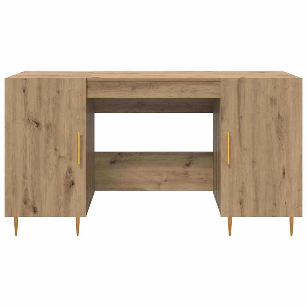 vidaXL Γραφείο artisan δρυς 140 x 50 x 75 εκ. Επεξεργασμένο ξύλο
