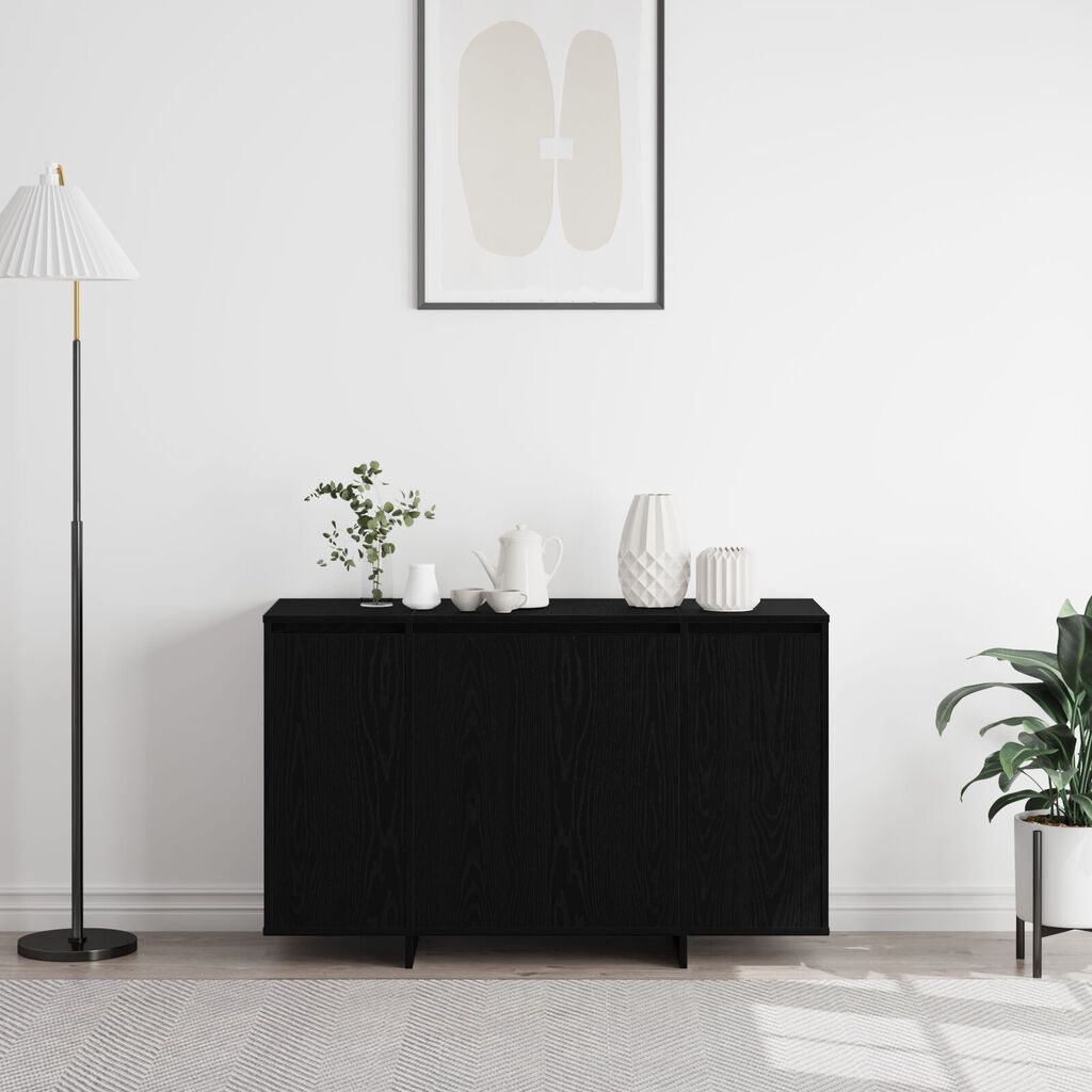vidaXL Μαύρος Δρυς Μπουφέ Μαύρος δρυς Ξύλο 120 x 41 x 75 εκ. Μοντέρνος